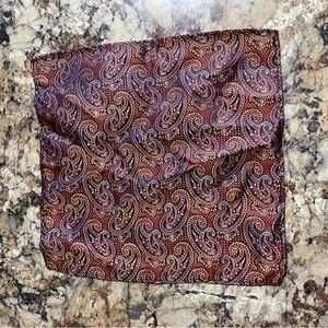 Paisley Silk Pocket Square